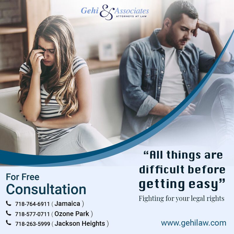 Are you Facing issues in your Immigration Status After Separation or Divorce? Contact Gehi Law Firm