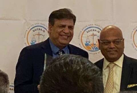 Naresh M. Gehi, was honored by the South Asian and Indo-Caribbean Bar Association of Queens (SAICBAQ)