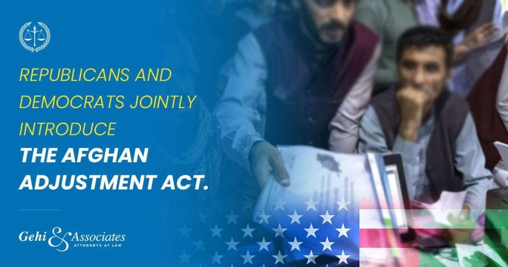 Republican and Democrats sponsor the Afghan Adjustment Act