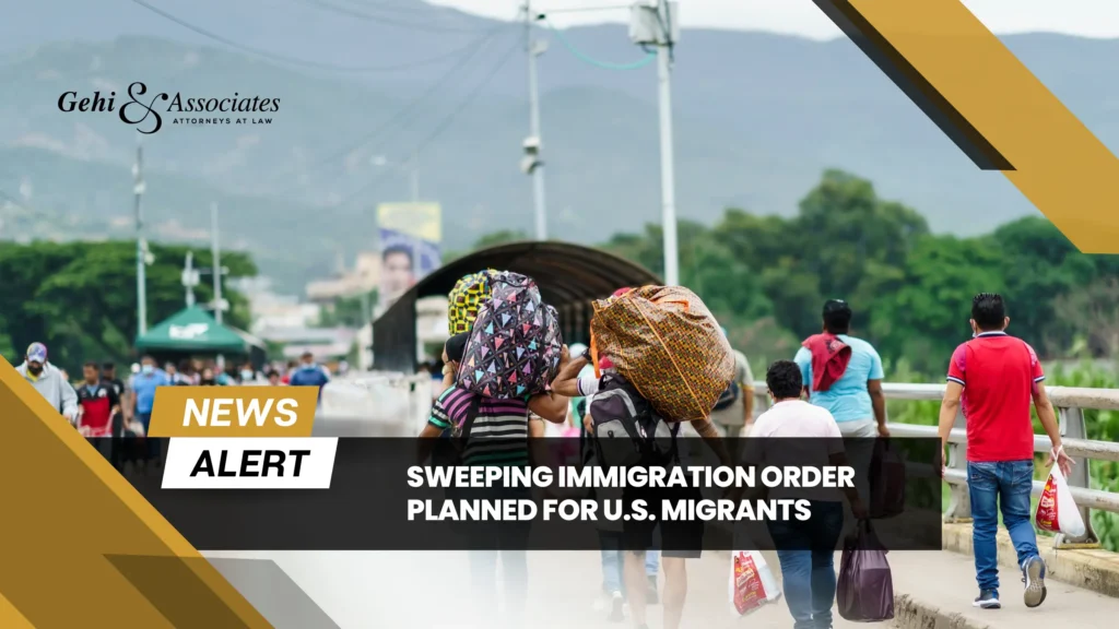 The White House is Preparing a Broad Executive Order on Immigration Policy.