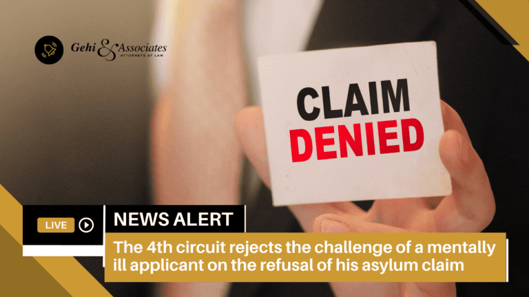 Fourth Circuit Asylum Claim Rejection