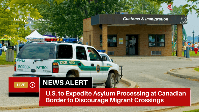 U.S. to Expedite Asylum Processing at Canadian Border to Discourage Migrant Crossings